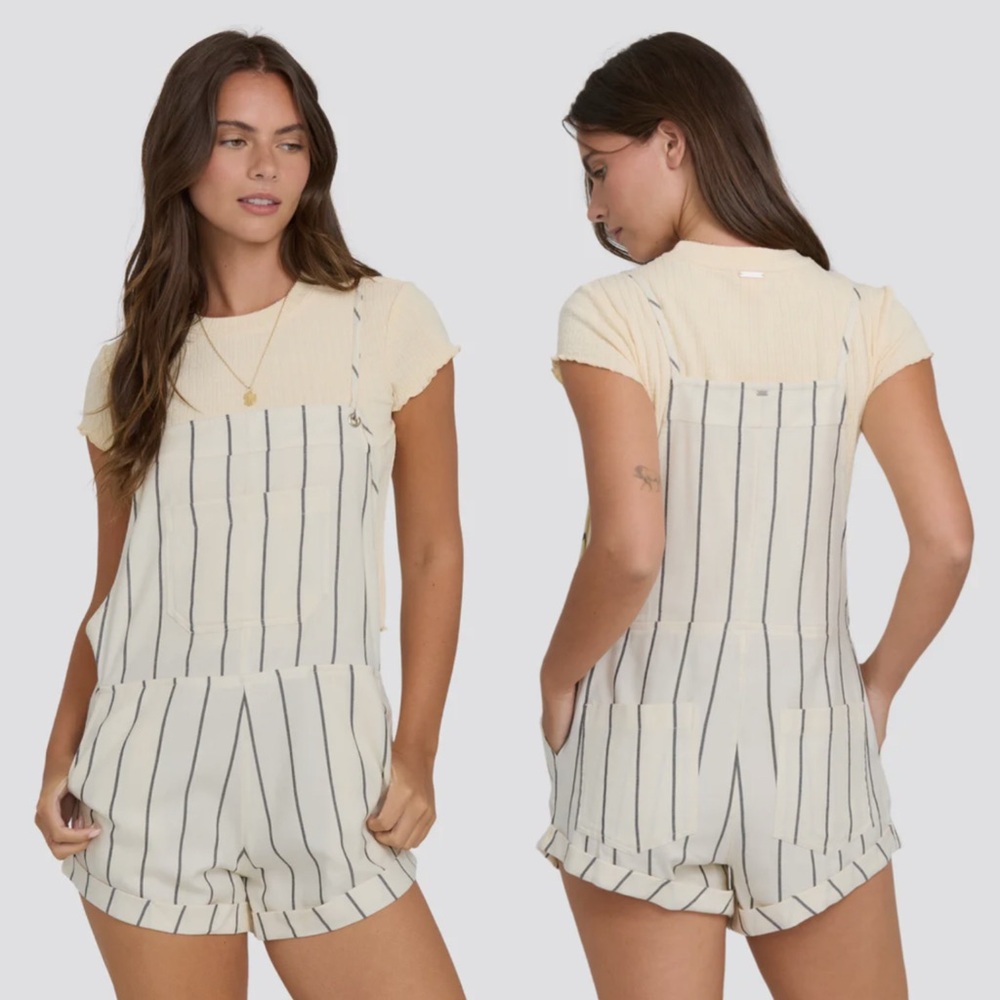 NWT Billabong Wild Pursuit Overall Romper - L